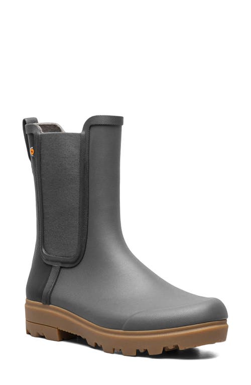 Holly Tall Waterproof Chelsea Boot in Dark Gray