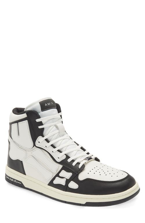 AMIRI Skeleton High Top Sneaker 004 - Black /White at Nordstrom,