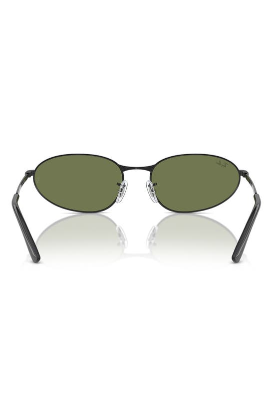 Ray Ban 59mm Irregular Oval Sunglasses In Black