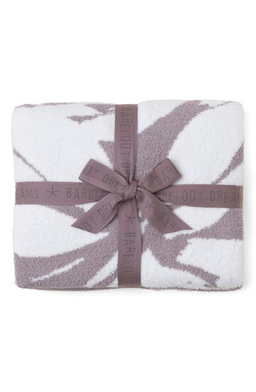 Barefoot Dreams Cozychic™ Petals Throw Blanket In Deep Taupe/pearl