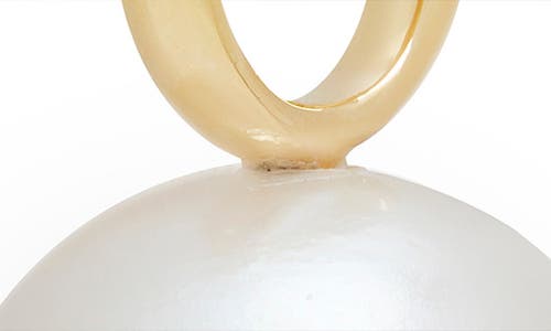 Monica Vinader Nura Freshwater Pearl Pendant Charm In 18ct Gold Vermeil/silver