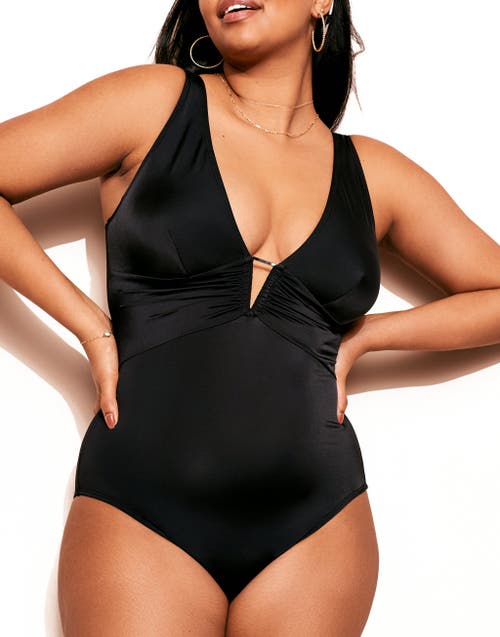 Shop Adore Me Andria Swimwear One-piece In Plaid Black