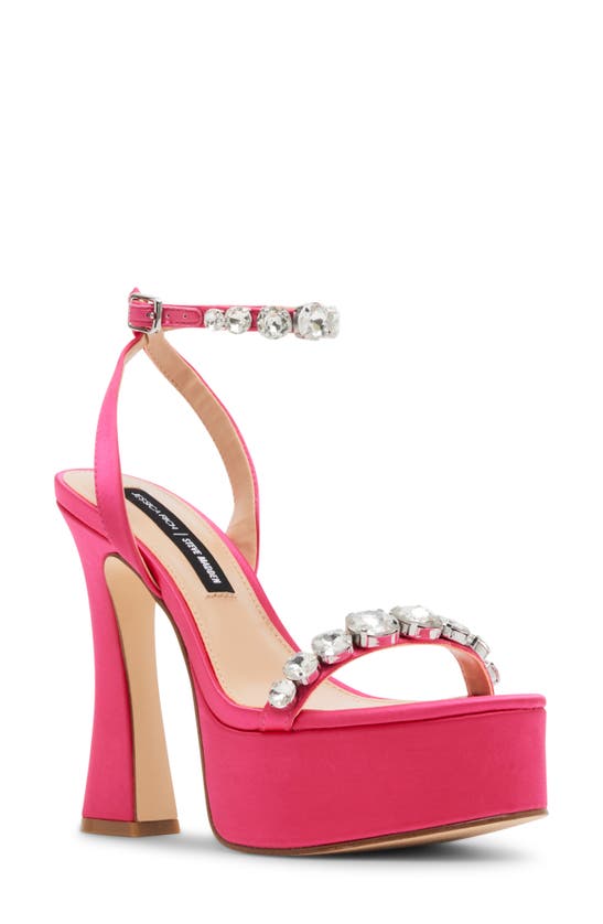Jessica Rich By Steve Madden Zoey Ankle Strap Platform Sandal In Pink