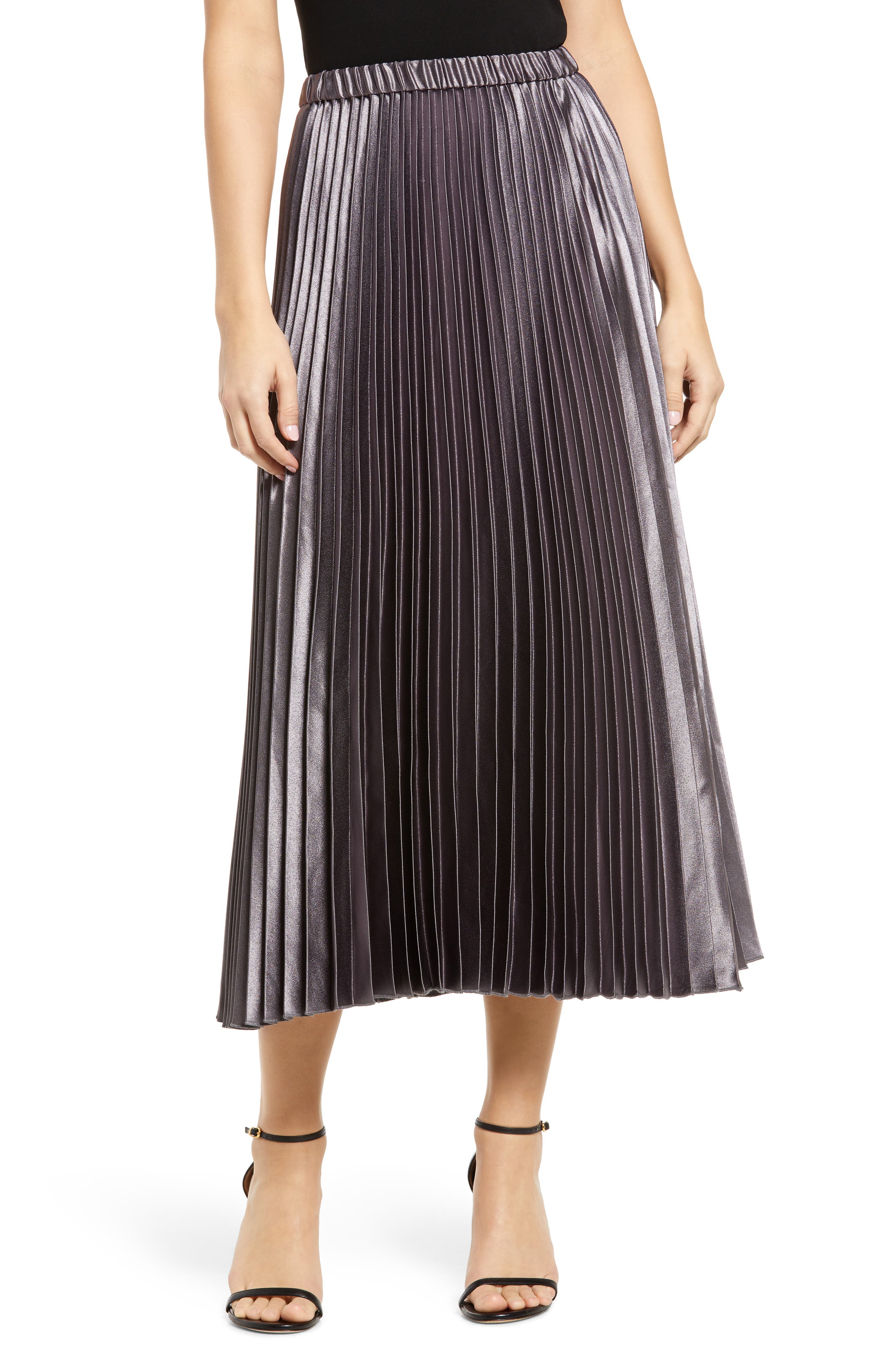 anne klein short pleated skirt