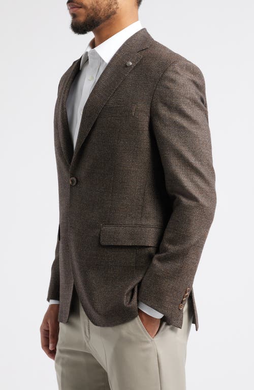 Jack Victor Midland Textured Wool Sport Coat In Brown