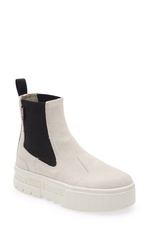 PUMA Mayze Infuse Platform Chelsea Boot in Marshmallow