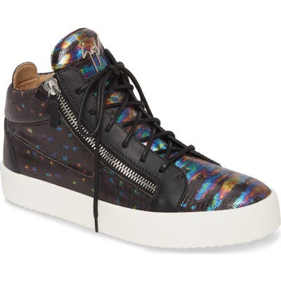 Giuseppe Zanotti Croco Sneaker, Black