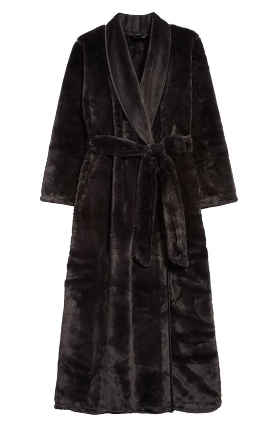 NORDSTROM RECYCLED FAUX FUR ROBE