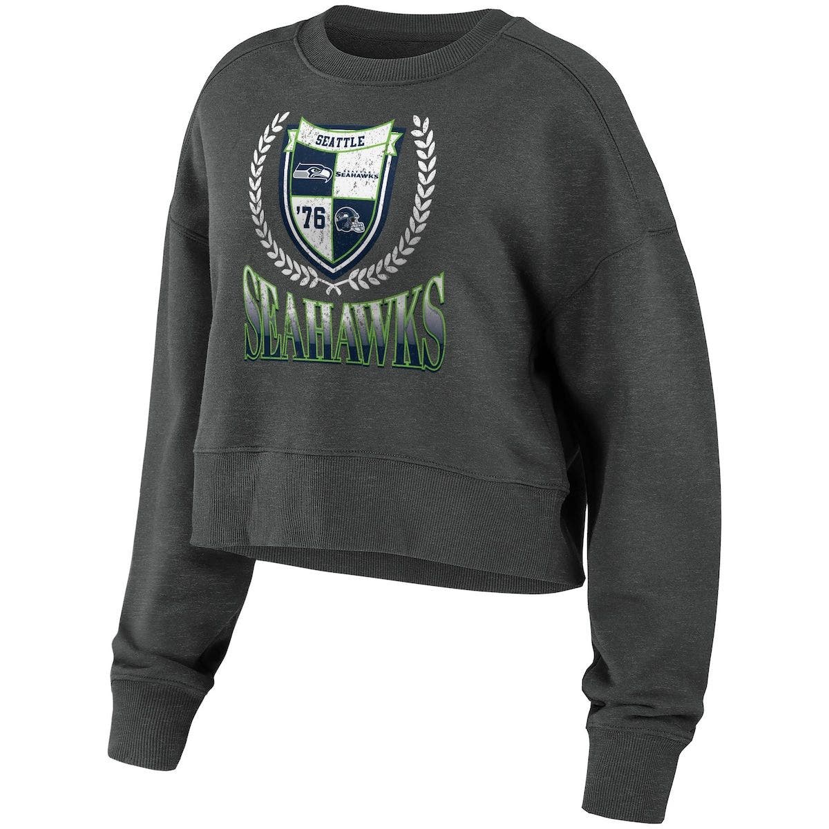 Lids Seattle Seahawks WEAR by Erin Andrews Women's Team Full-Zip Hoodie -  Heathered Gray