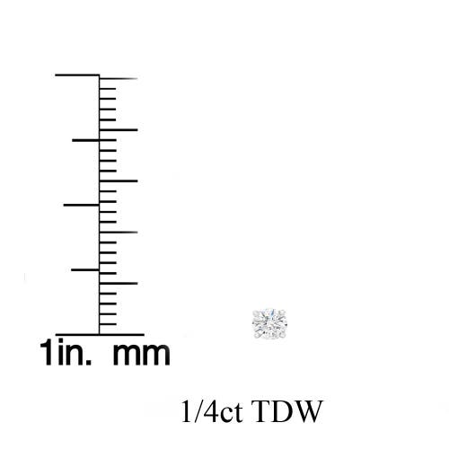BLISS DIAMOND BLISS DIAMOND 1/4 CT DIAMOND SCREW BACK STUDS 14K GOLD LAB GROWN ECO FRIENDLY