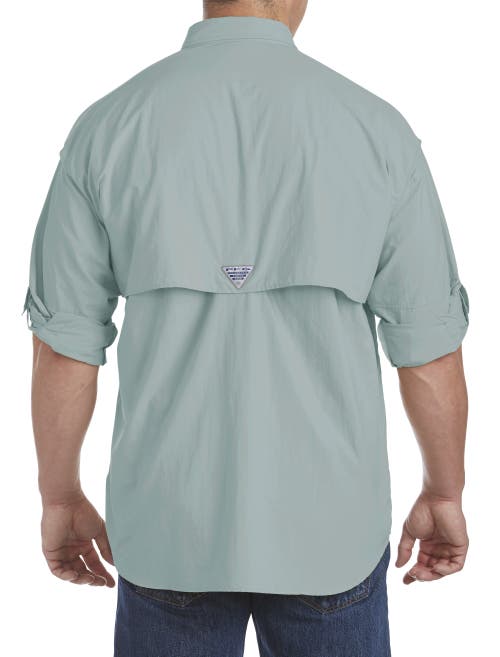 Shop Columbia Pfg Bahama Ii Long-sleeve Sport Shirt In Crushed Blue