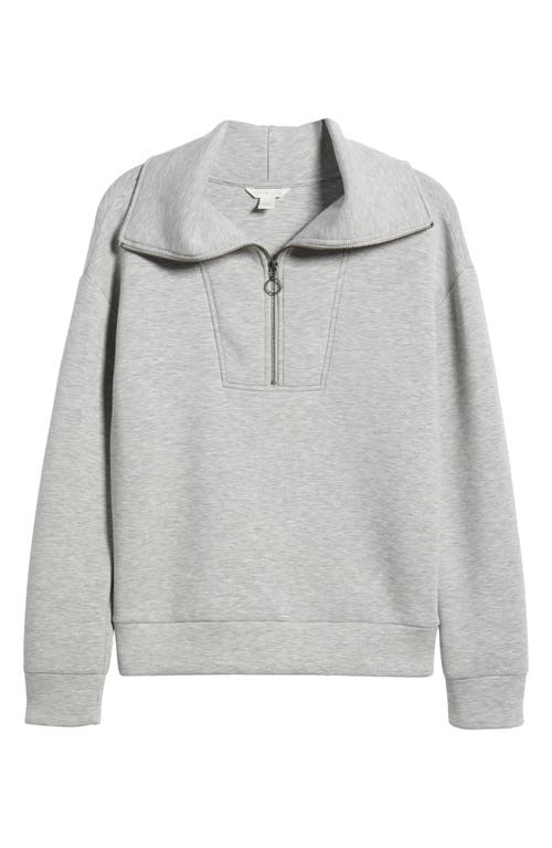 Shop Caslonr Caslon(r) Half Zip Sweatshirt In Grey Heather