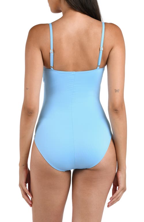 La Blanca Island Goddess One-piece Swimsuit In Crystal Blue