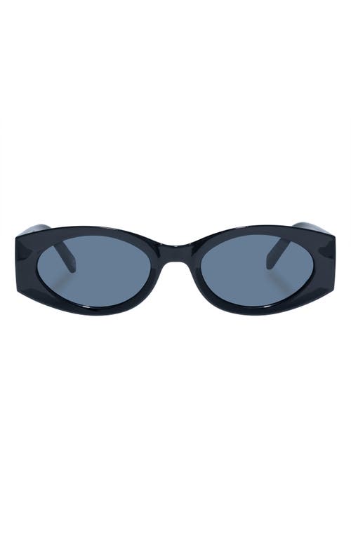 Shop Le Specs Mermaiden 52mm Rectangular Sunglasses In Black