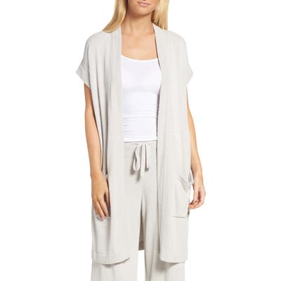 Barefoot Dreams Cozychic Ultra Lite Lounge Cardigan, Grey