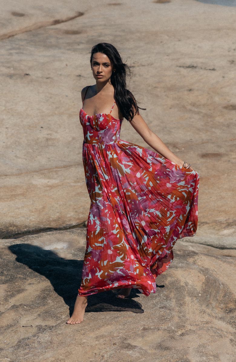 Petal & Pup Achanti Print Pleated Maxi Dress | Nordstrom