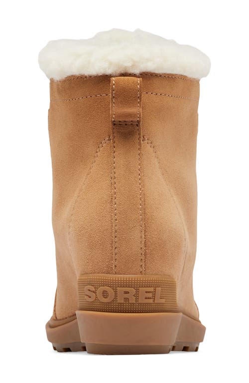Sorel Evie Ii Cozy Waterproof Wedge Bootie In Tawny Buff/gum 2
