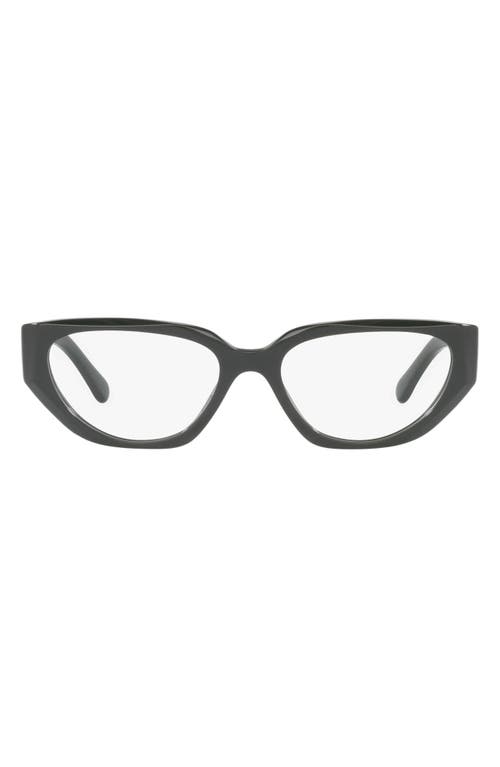 VOGUE 52mm Cat Eye Optical Glasses in Dark Green