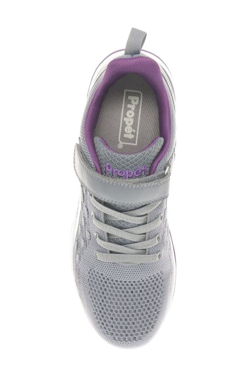 Propét Travelactiv Axial Fx Sneaker In Grey/purple