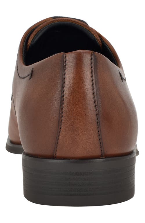 Calvin Klein Men's Dearl Lace-up Dress Loafers In Cognac