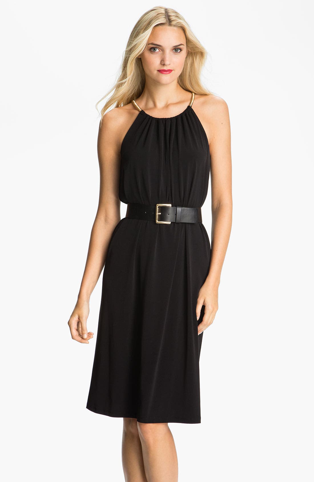 michael kors chain halter dress