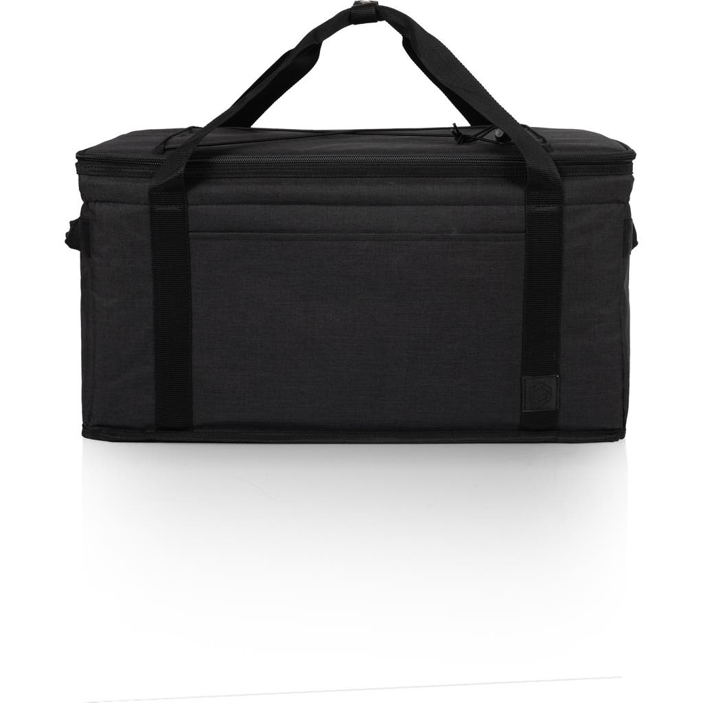 Picnic Time Collapsible Cooler Tote In Black