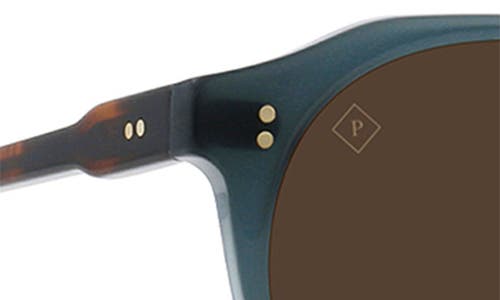 Raen Remmy 49mm Polarized Round Sunglasses In Cirus/vibrant Brown Polar