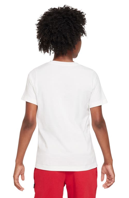 Shop Nike Kids' Sportswear T-shirt In White/black