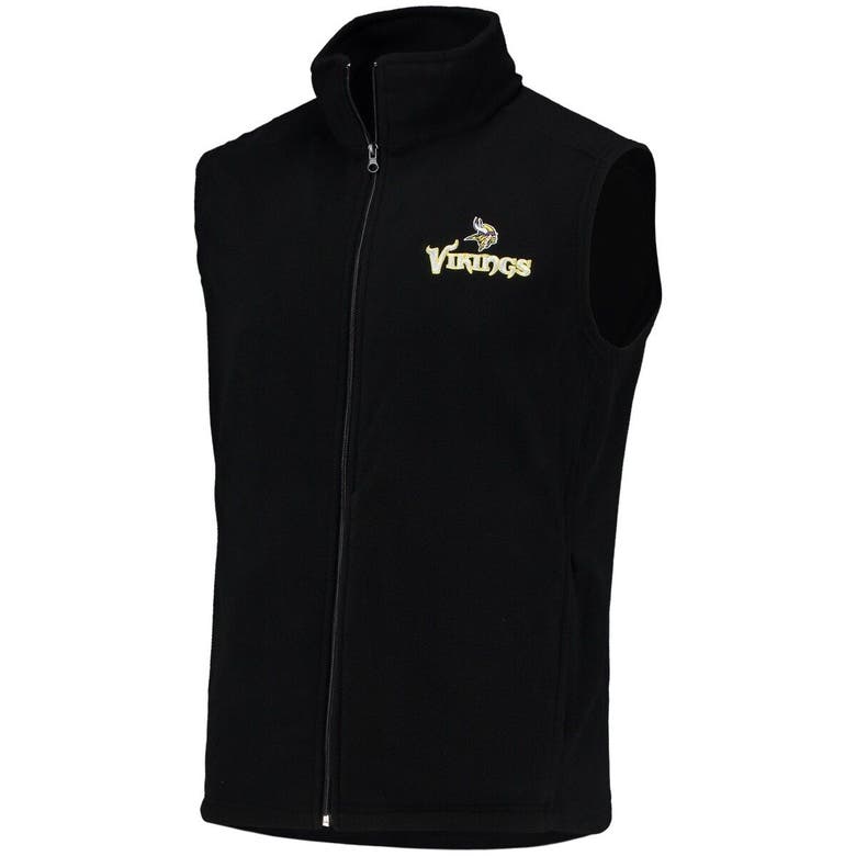 Dunbrooke Black Minnesota Vikings Houston Fleece Full-zip Vest