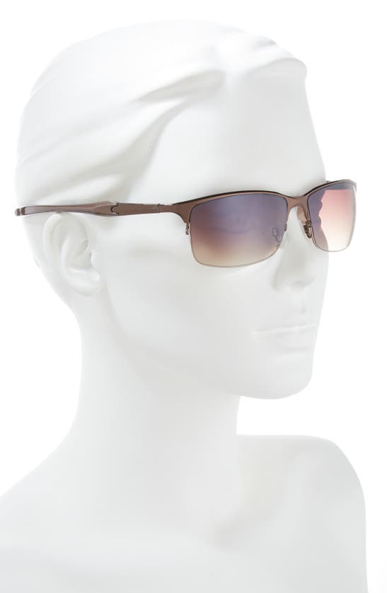 Shop Vince Camuto 62mm Half Rim Sunglasses In Bronze