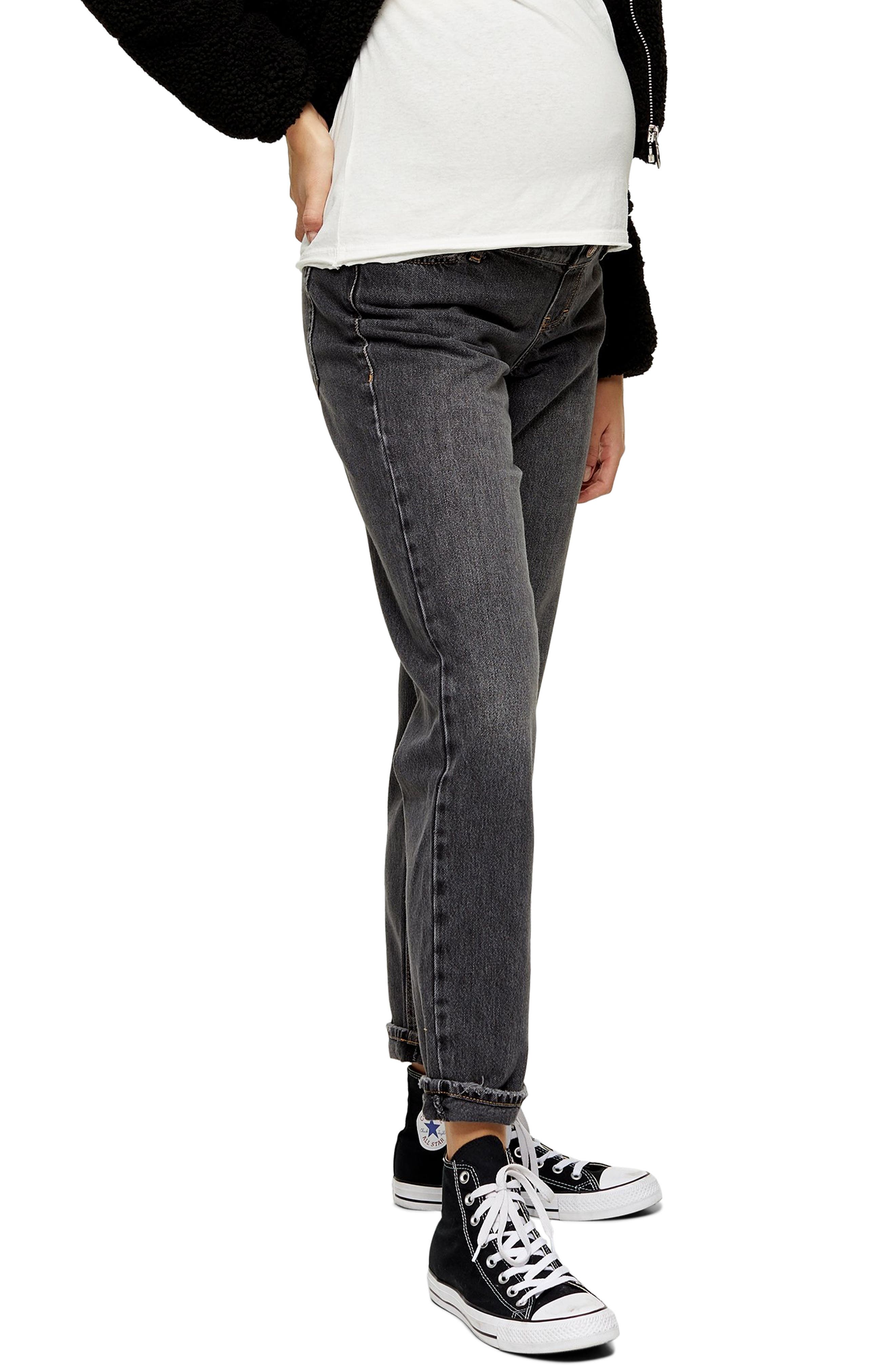 topshop black maternity jeans