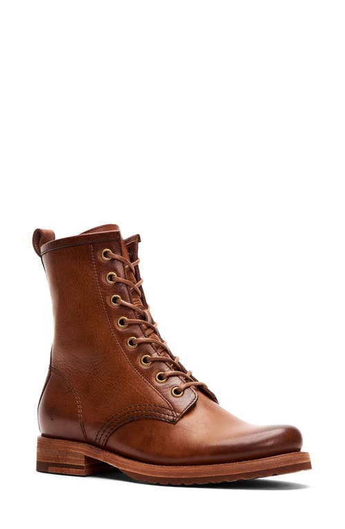 Frye Veronica Combat Boot Caramel Leather at Nordstrom,