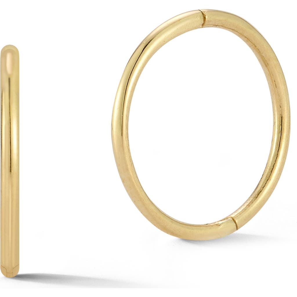 Ember Fine Jewelry 14k Yellow Gold Medium Huggie Hoop Earrings In Gold