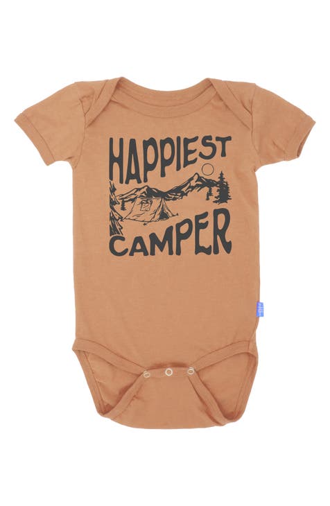 Happiest Camper Cotton Graphic Bodysuit (Baby)