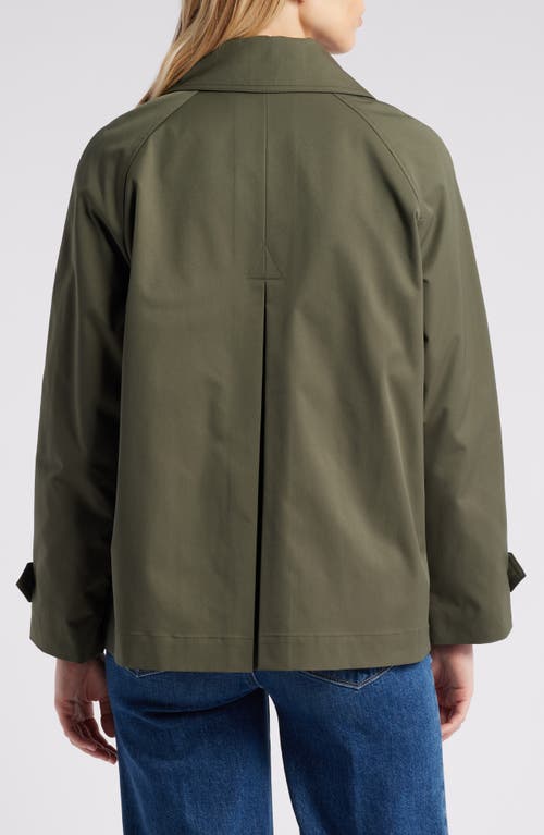 Shop Lucky Brand Double Breasted Water Resistant Trench Jacket In Loden