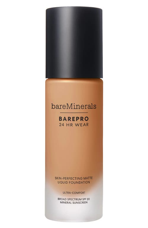 ® bareMinerals BAREPRO 24HR Wear Skin-Perfecting Matte Liquid Foundation Mineral SPF 20 PA++ in Medium Deep 40 Neutral