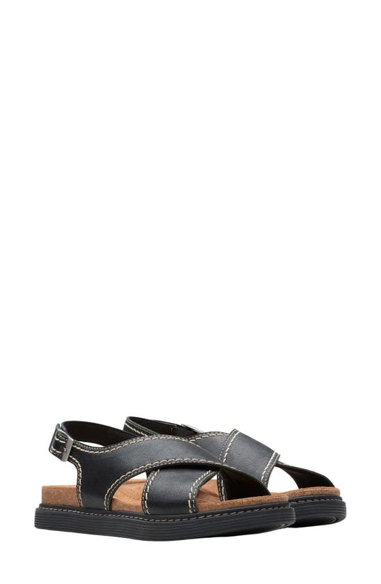 Shop Clarks (r) Arwell Slingback Sandal In Black Leather