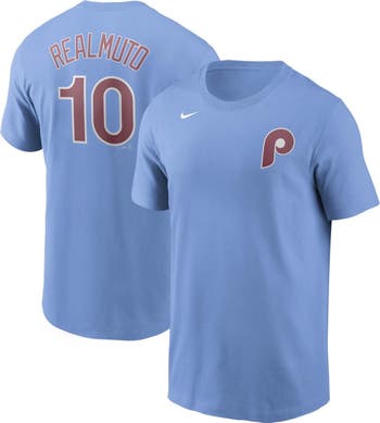 JT Realmuto Philadelphia Phillies Nike Women's Name & Number T-Shirt -  Light Blue