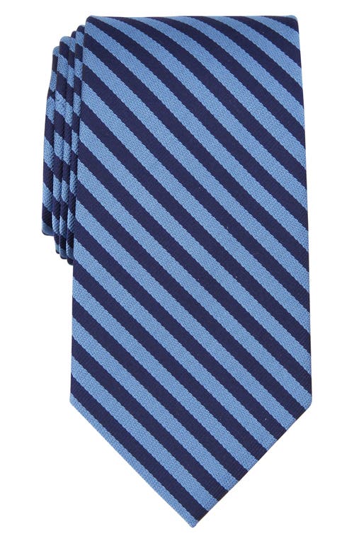 Shop Brooks Brothers Bar Stripe Silk Blend Tie In Light Blue