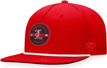 TOP OF THE WORLD Men's Top of the World Red Louisville Cardinals Bank Hat