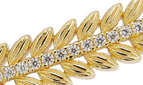 Chloe & Madison Chloe And Madison Wreath Bangle Bracelet In Gold