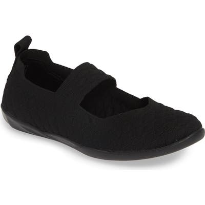 Bernie Mev. Cuddly X Mary Jane Flat, Black