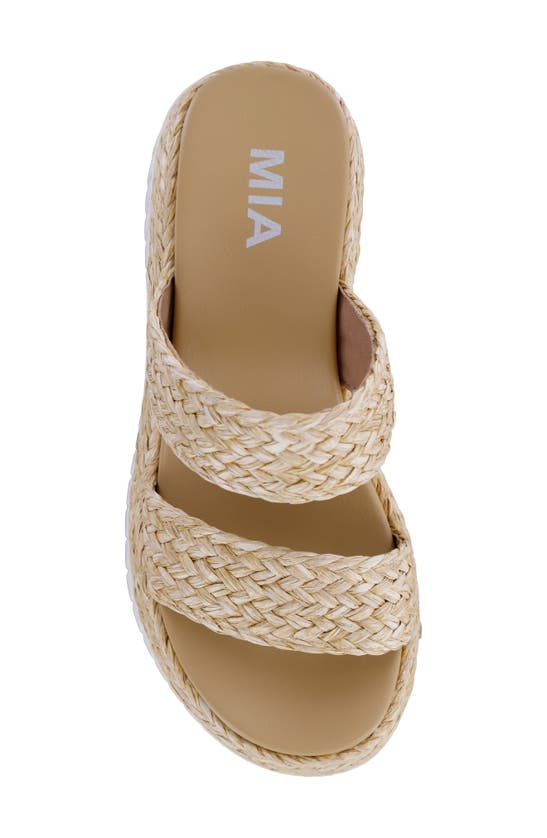 Shop Mia Zayla Platform Wedge Sandal In Natural