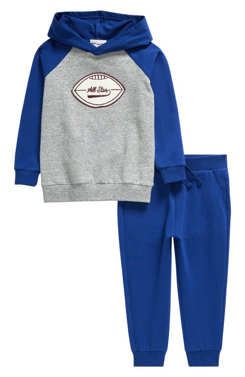 Miles The Label Babies'  All Star Pullover Hoodie & Joggers Set In Blue Royal