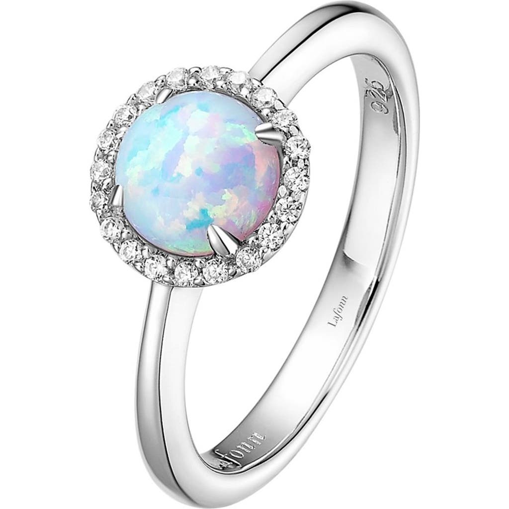 Lafonn Birthstone Halo Ring In Metallic