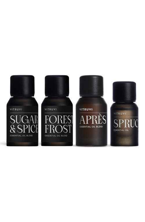 Vitruvi Festive Favorites Diffuser Scents 4-piece Essential Oil Kit In No Color