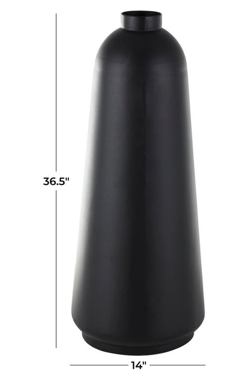 Vivian Lune Home Metal Vase In Black