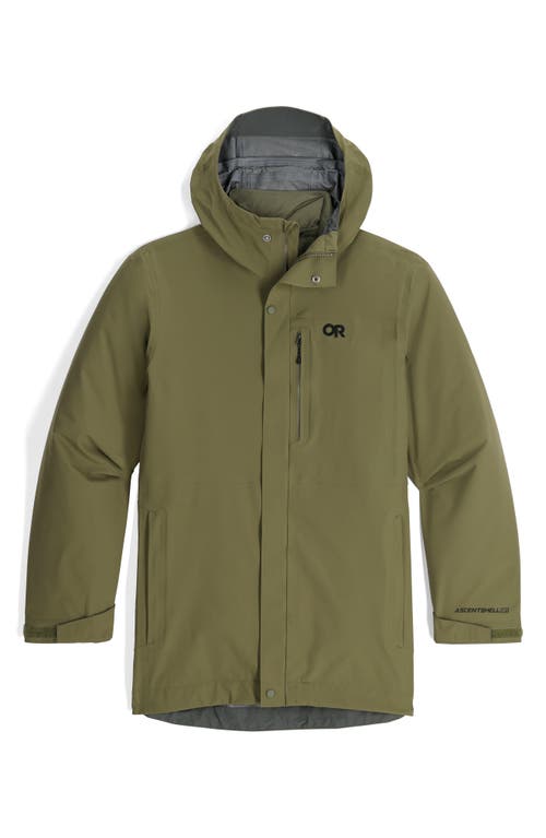 Outdoor Research Foray 3l Waterproof 3-in-1 Parka In Ranger Green