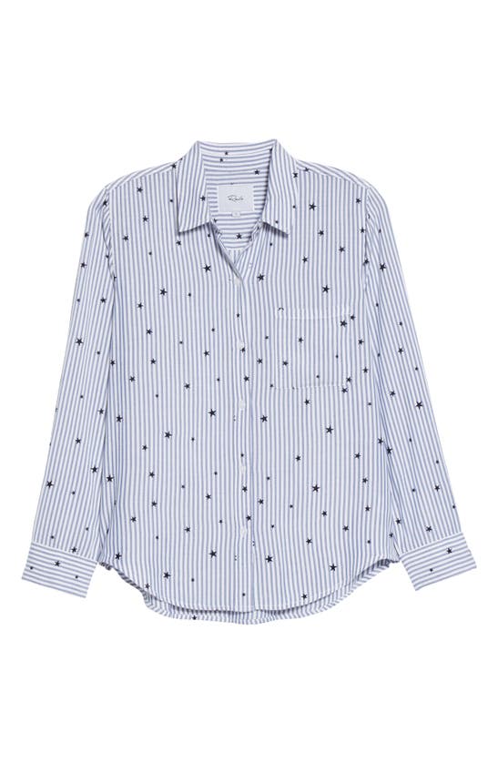 Rails Rocsi Flock Star Stripe Shirt Colour: Blue In Flocked Navy Stars