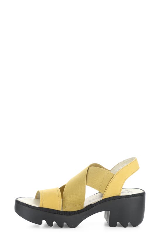 Shop Fly London Taji Platform Slingback Sandal In Bumblebee Cupido